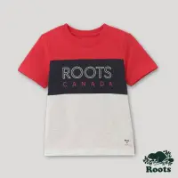 在飛比找momo購物網優惠-【Roots】Roots小童-加拿大日系列 色塊拼接有機棉短