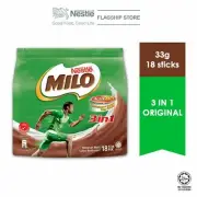 NEW Malaysia's Nestle MILO 3in1 ACTIV-GO Mixes 18 sticks 100% Original