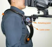 Camera shoulder cradle frame DV camcorder shoulder stabilizer shock absober
