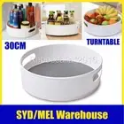 30CM Lazy Susan Pantry Rack Turntable Kitchen Organizer Tray Rotation Storage AU