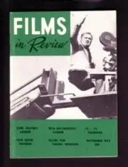 MAG: FILMS IN REVIEW-NOV 1972-RITA HAYWORTH-CARL MAYER VF