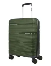 Pierre Cardin Normandy 55cm CABIN Hard Shell Suitcase in Green