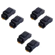 6PCS PYF14A DIN Rail Relay Socket Base 14 Pin for MY4NJ HH54P MY4 J3E42976