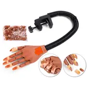 Flexible Nail Art Practice Training Model Trainer Hand Refit Replace Tip