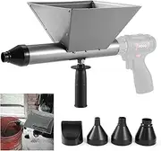 DUXINN Electric Mortar Grout Gun, Portable Cement Grouting Machine, Reusable Mortar Pointing Gun for Brick, Grout Applicator Caulking Finishing Tool with 4 Nozzles (Without Electric Drill)