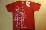 Kaws x Uniqlo UT 2016 Short Sleeve Graphic T-Shirt "Clean Slate" Red