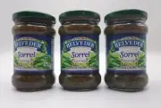 Belveder Pickled Preserved Sorrel 10.58 fl oz Jar, Vegan, Non-GMO (3 pack)