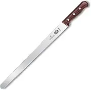 Victorinox Plain Edge Round Tip Slicing Knife, Brown, 5.4200.36