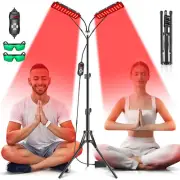 Single Dual Head Red Light Therapy Lamps with Stand 660nm & 850nm Infrared Light