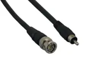 BNC Male to RCA Male RG-59U Premium Composite Video Cable - 3ft/6ft/12ft/25ft