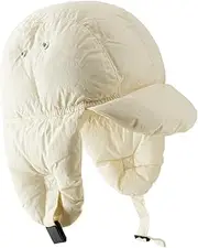 [Vaveren] Hat with Earflaps Warm Hat with Peak Thickened Ear Protection Cap Peaked Hat Winter Hat Filled Hat for Outdoor Biking Camping