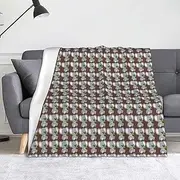 Wurton Koala Eat Leaf Print Anti-Pilling Flannel Blanket Bedroom,Office Sofa Decor 50"X60" Gift Kids Girls