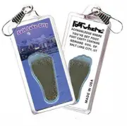 Salt Lake City FootWhere® Souvenir Zipper-Pull. Made in USA