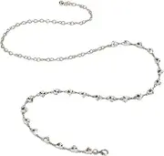 [Frediuo] Women Waist Chain Waistband Punk Metal Belt for Skirt Costume Lady Clothes Jeans