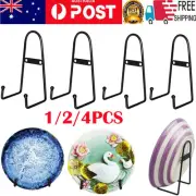 1-4 Pack Wall Mount Plate Display Stands, Medium Wall Easel Holder Plate