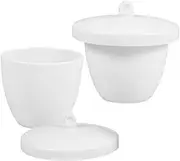 ERINGOGO 2 Pack High Purity Porcelain Crucibles Metal Casting Jewelry Wax Melting Pot Use