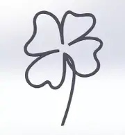 20 DXF File 4 Leaf Lucky Clover Art Laser Cut Plasma Router Cricut CutterNr.4028