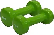2kg X 2 - Vinyl Cast Iron Dumbbell Hand Weight - Total 4kg