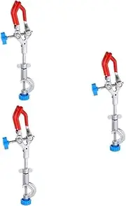 GLEAVI 3pcs 3 3 Prong Clamp Locking Pliers Laboratory Clamp Set Ergonomic Handle Sturdy Construction Easy to Use