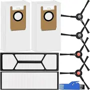 8 PCS Accessories Kit for Eufy Omni S1 Pro/Omni S1 Robot Vacuum Cleaner, 4 Side Brush, 2 Washable Filter, 2 Dust Bag, 1 Cleaning Brush