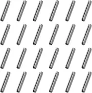 VGOL 100PCS 9.4x1.7mm Dowel Pin Slotted Spring Tension Pins Sellock Roll Pins Car Folding Key Blade Fixing Mounting Bolts Stainless Steel