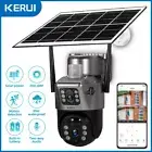 Solar Battery Powered Wireless WiFi Outdoor Pan/Tilt Home Security Camera System