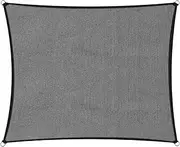 Wallaroo Outdoor Sun Shade Sail Canopy Grey Square 6 x 6M