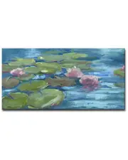 Ready2HangArt Green Water Wrapped Canvas Wall Art by Leslie Owens