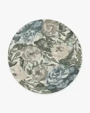 245' Round | Machine Washable Runner Rug | Kid & Pet Friendly | Indoor Rug | Camellia Jade Rug | Ruggable