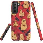 For Samsung Galaxy S21 FE Case Armour Cover, Quokkas