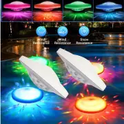 2* Floating Pool Lights For Swimming Pool Waterproof RGB Color Change Underwater