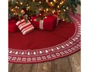 Christmas Tree Skirt Decoration Purple,Purple Red