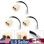 2 to Microphone Adapter 1 Splitter 3Pcs For Yaesu Car Radio FT-7900R FT-8900R
