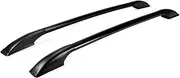 Roof Rails Rack Carrier Bars No Punching Required Compatible for Mitsubishi Montero Pajero 4 IV MK4 V93 V97 V98 2015 2016 2017 2018-2020(All Black)