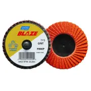 Norton 77696090147 2” Blaze Coated Mini Flap Discs TR (Type III) 60 Grit 10 pk