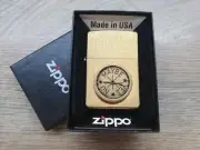 Rare 2002 Brass Zippo Dial on Front Decisions Maybe With Yes No Spinner Arrow