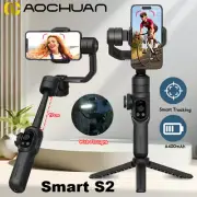AOCHUAN Smart S2 3-Axis Gimbal Stabilizer with Fill Light for iPhone Smartphones