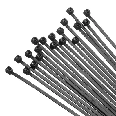 100PCS Cable Zip Ties 4 Inch, 18 LBS Nylon Wire Ties Heavy Duty Black