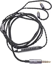 YUEHISY Headphone Cable with Microphone, Upgrade Sound Cord for Sennheiser IE400 IE500 Earphones, 3.5mm Plug, 3.94ft Length
