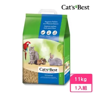 【CAT’S BEST 凱優】粗顆粒木屑砂（藍標崩解型）20L/11kg(貓砂、木屑砂)