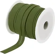uxcell 1/2 Inch Single Fold Bias Tape Polyester Continuous Bulk Bias Tape for Sewing, Seaming Quilting Hemming Binding Crafts (Dark Green 25 Yards)