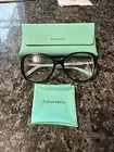 TIFFANY TF4121B 80551W Black Clear 100% UVA/UVB Women's Sunglasses 55 mm