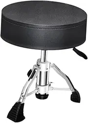 Frediuo Padded Seat Drum Stool Saddle Stool for Kids Thick AntiSlip Drum Throne Round Seat Children Drum Seat Performers Performance