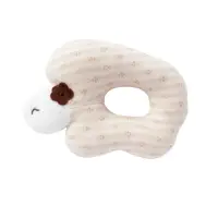 在飛比找momo購物網優惠-【日本OP mini】有機棉嬰兒手搖鈴/安撫玩具 綿羊(新生
