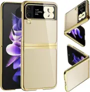 Samsung Galaxy Z Flip 4 (2022) Electroplate Coating Cover Case(Gold)