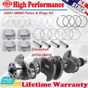 G4FD Engine Piston & Rings Set & Crankshaft For Hyundai Kia Accent Rio Soul 1.6L (for: Hyundai)