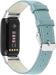 Compatible with Fitbit Luxe Bands Women&Men, Genuine Leather Wristband Handmade Watch Straps for Fitbit Luxe Accessories