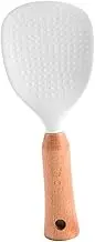WATIIFUFU Silicone Rice Paddle Spoon with Built Stand Non Stick and Reusable Rice Scoop for Kitchen Compact Design and Asian Dishes