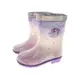 Disney 女童冰雪奇緣 2 紫色雪花 PVC 雨靴 MBFZB10011