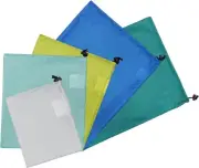 Small Drawstring Bags Small&Medium&Large, Grey&Cyan&Lemon-yellow&Green&Blue
